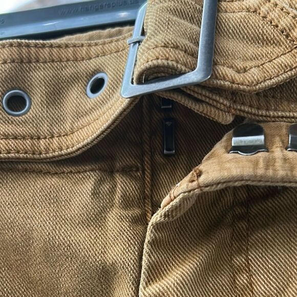 Free People Size 6 Seamed Like The Real Thing Cropped Denim Trousers In Sand - Picture 4 of 7